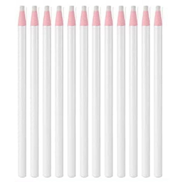 48 Pcs White Chalk Pencils Sewing Mark Pencil Fabric White Chalk Markers In