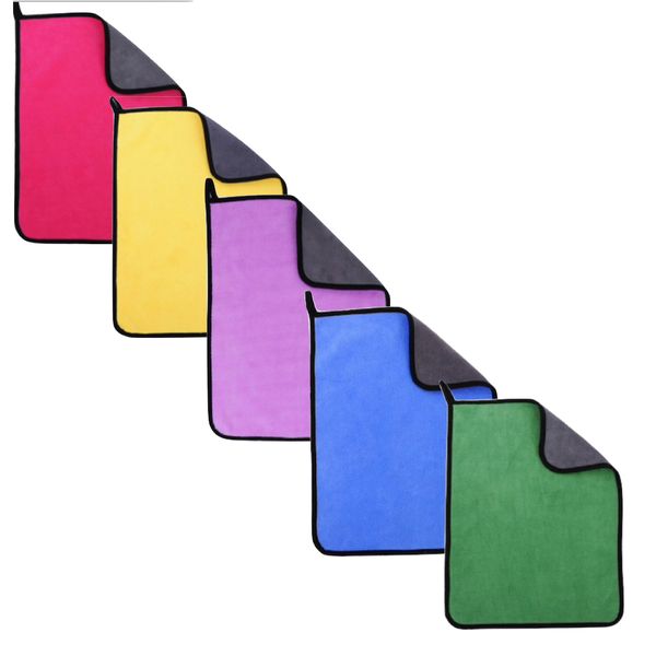 Pet Super Absorbent Lint Free Microfibre Drying Towel (30x60cm) Set Of 5