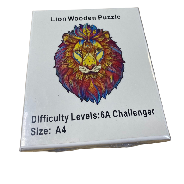 Lion Wooden Puzzle A4-6A Challenger