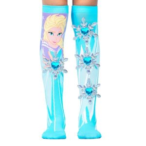 Disney Frozen Elsa Knee-High Fashion Socks MADMIA (Age 6-99) 3D Snowflakes