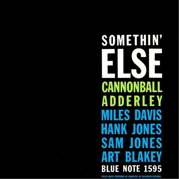 Cannonball Adderley - Somethin' Else 180g Vinyl LP Reissue - Jazz Album