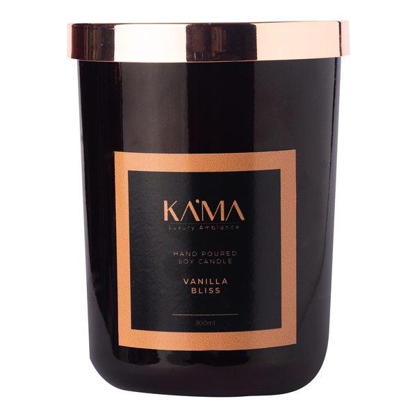 Hand Poured Soy Candle – Vanilla Bliss (330 ml)