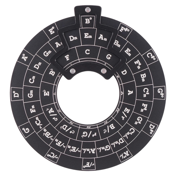Circle Of Fifths Wheel Guitar Chord Wheel Wooden Melody Tool