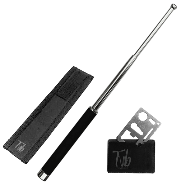 Tvb Extendable Tactical, Self Defence &amp; Survival Baton Stick.