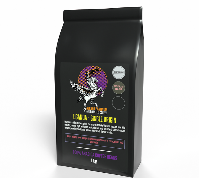 Alesso Platinum Coffee Beans - 1 kg - Uganda
