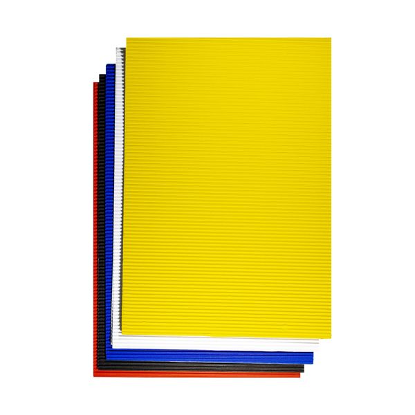 Dala Corrugated Colour Card A4 170g - 10 Pieces