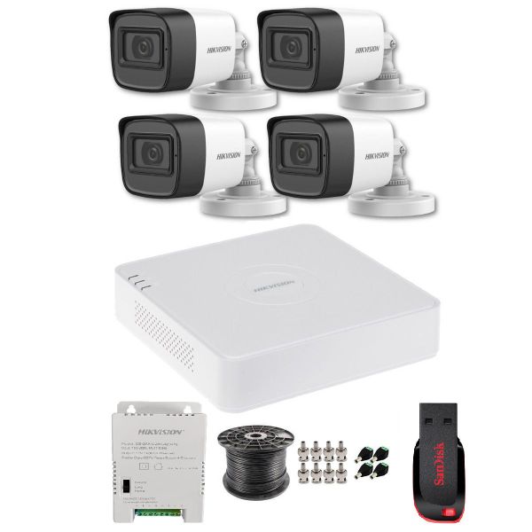 Hikvision 4 Channel 1080P Complete Kit - NO HDD