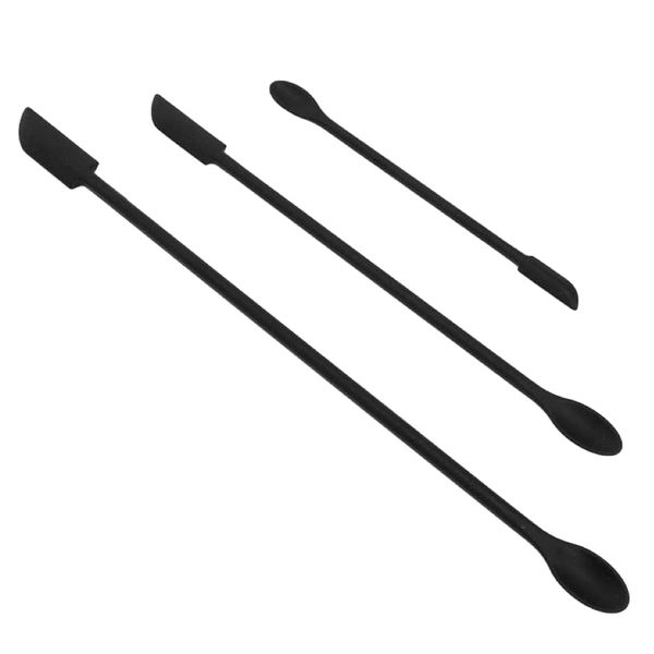 Home Silicone Integrated Double Head Spatulas Set of 3 - Black