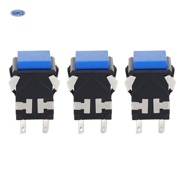 Reset Push Button Switch 6 Pins 50pcs 5V Blue for Arduino