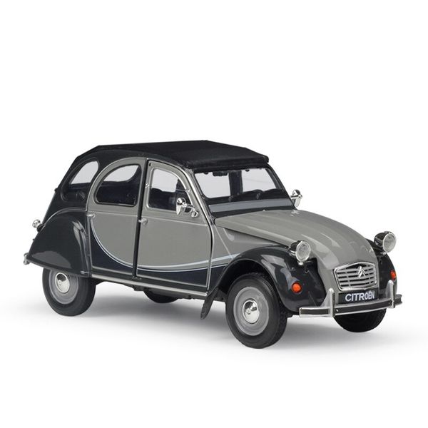 Citroen Charleston 2CV 6 Grey w Black (Scale 1 : 24)