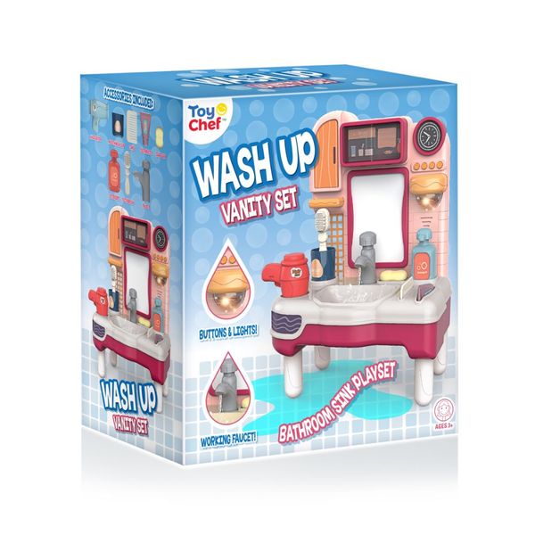 Toy Chef Wash Up Vanity Set-Red