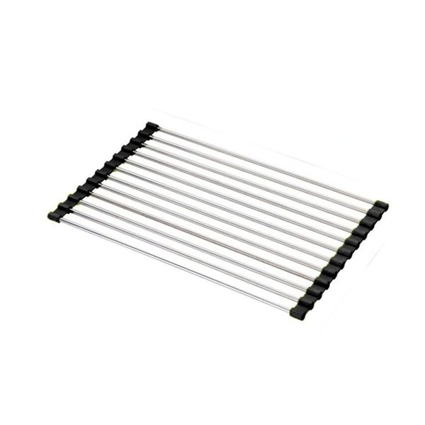 Roll up Dish Drying Rack Over Sink Kitchen Foldable Dish Drainer