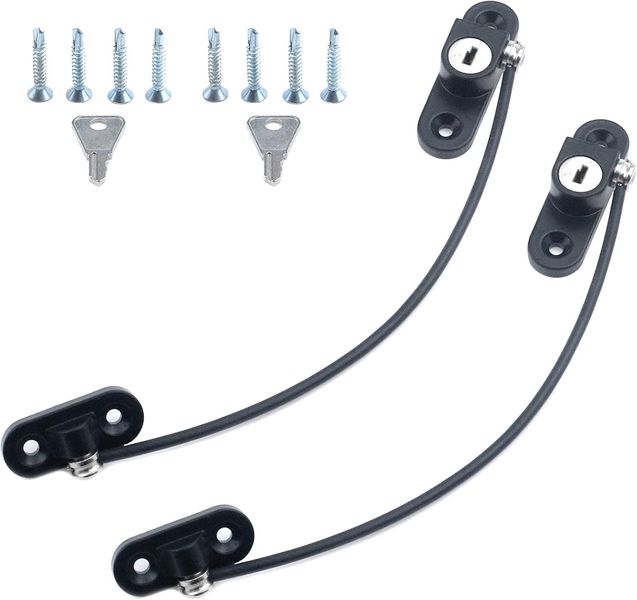 2 Pieces Window Cable Restrictor Lock