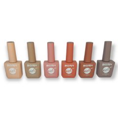 UV/LED Gel Nail Polish - Shades of Nude - 6 Piece