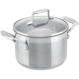 Scanpan - 4.5L Stainless Steel Dutch Oven with Glass Lid, 22cm