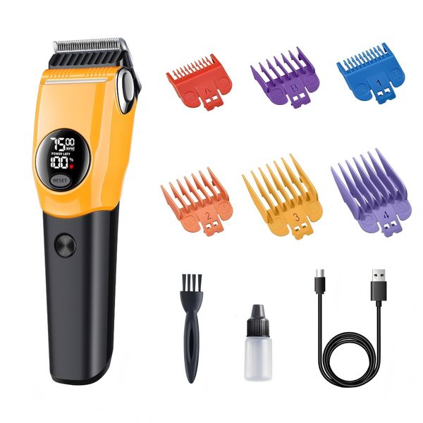 8W Powerful Dog Grooming Clippers Quiet Pet Hair Trimmer for Large Dogs