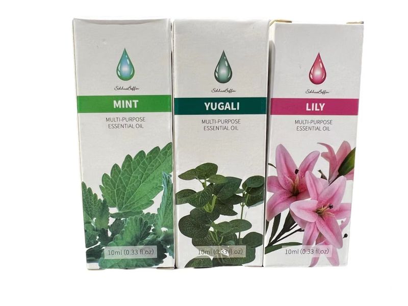 Multi-Purpose Essential Oil -Mint, Yugali &amp; Lily - Pack Of 3