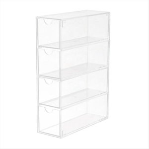 Glasses Storage Box Acrylic Eyeglass Case Clear Eyeglass Holder 4 Layers La