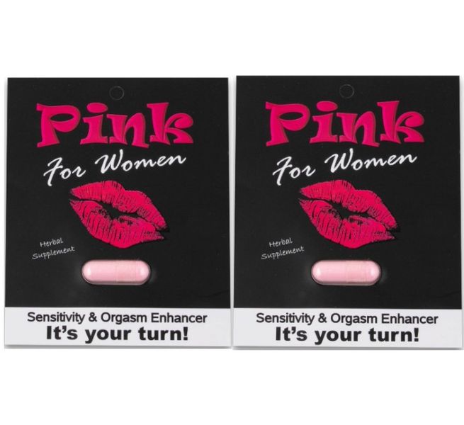 Pink For Woman - Sensitivity and Orgasm Enhancer (2 pills)