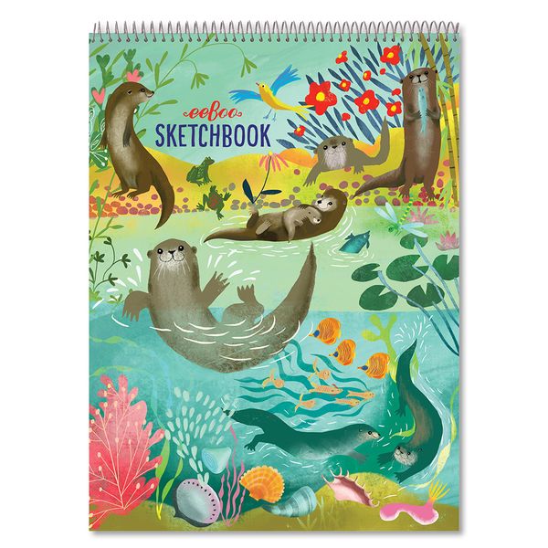 eeBoo Creative Art Sketchbook - Otters at Play