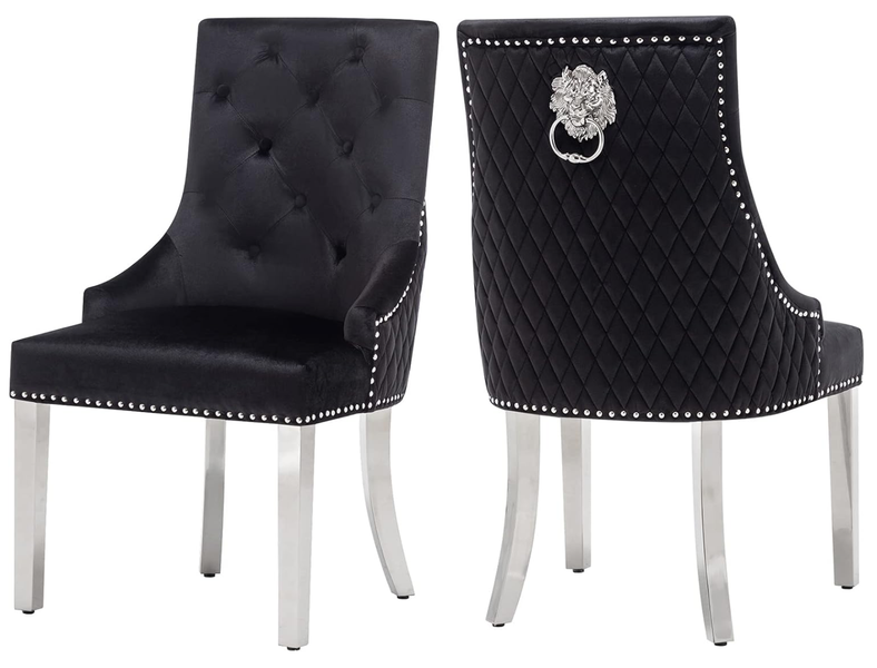 Rex M Velvet Foam Dining Room Chair - Set of 2