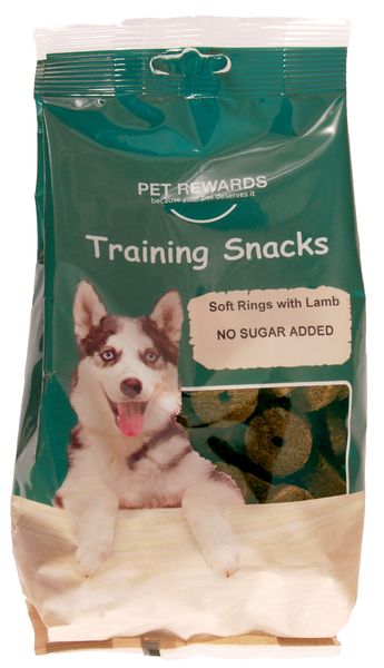 Dog Treats - Training Snacks - Soft Rings - Lamb Flavour - 500g