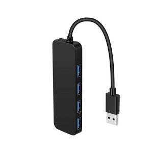 USB Hub 4 Port USB Hub, Slim Portable Data USB 3.0 Hub w/ Extended Cable