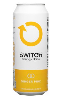 Switch Energy Drink - Ginger Pine (24 x 500ml)
