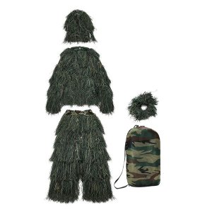 5 in 1 Camouflage Forest Hunting Woodland Ghillie Suit - 1831372