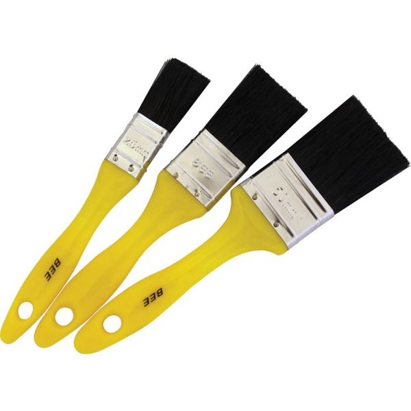 Academy Brushware Bee Paint Brush Set - 3 Piece - 25/38/50mm F6161
