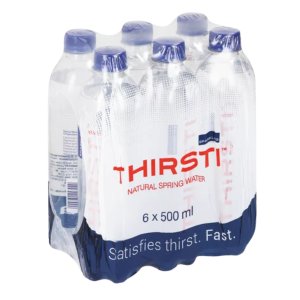 Thirsti Natural Sparkling Spring Water 500ml x 12