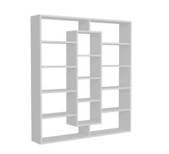 Hazlo Ample Bookcase Bookcase Cube Bookshelf Display White