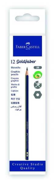 Faber- Castell Goldfaber Pencil 1221 - 2B (Box of 12)