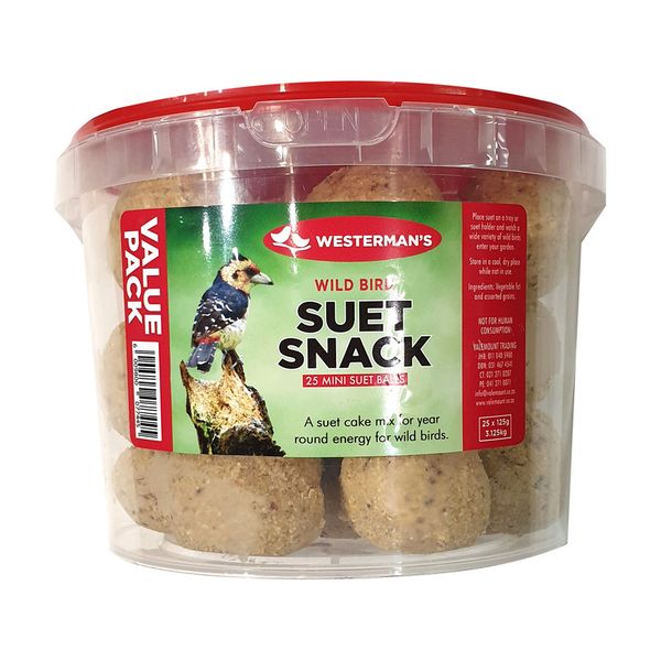 Westerman's Suet Snack Ball Bucket 3.125kg