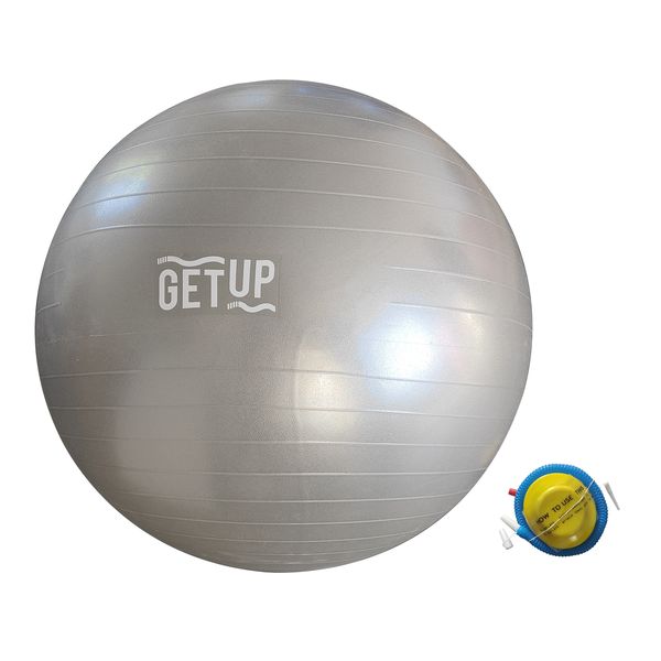 GetUp Anti-Burst Yoga Ball with Foot Pump - Various Colours and Sizes