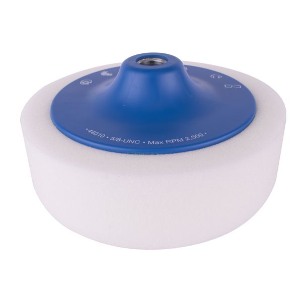 Flexipads White Compounding Sponge 5/8Unc Blue Backing