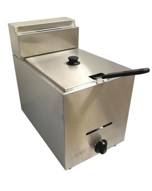 Single Gas Fryer - Stainless Steel