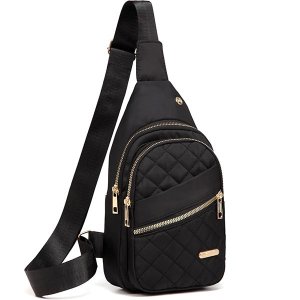 Women's Sling Crossbody Chest Bag for Travel Sport Running Hiking Purple