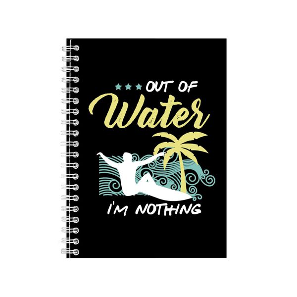 Out Of Waters Surfing Notebook Gift Idea Writing Book Notepad Pad 60