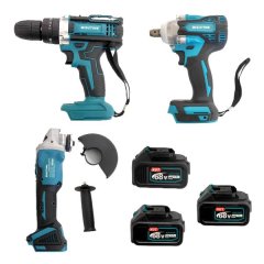 3 Piece Impact Wrench Drill Angel Grinder Power Tool Set