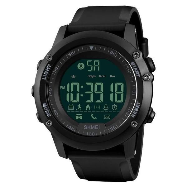 Alarm &amp; Sports Waterproof Watch For Men - SKMEI 1321 - Black