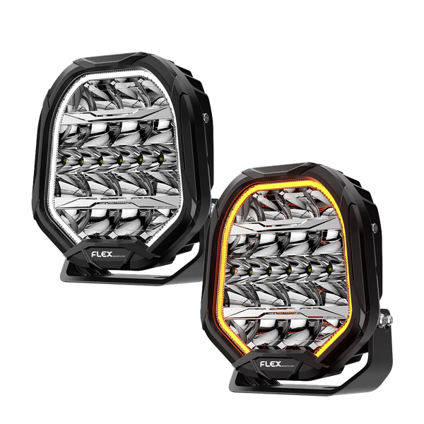Flex Adventures 9 Dual DRL Driving Light Set