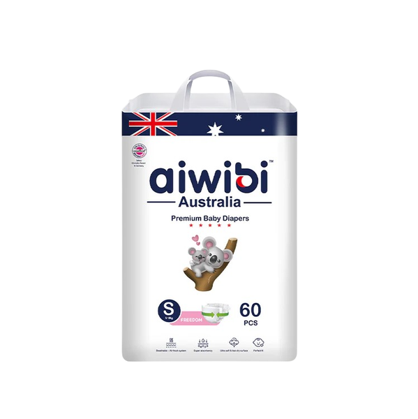 Aiwibi Comfy Soft Premium Natural Disposable Baby Diapers size 2 S (4-8KG)