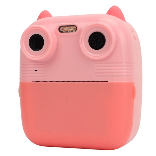 Kids Digital Print Camera 1080P Front Rear Dual Lens Pink
