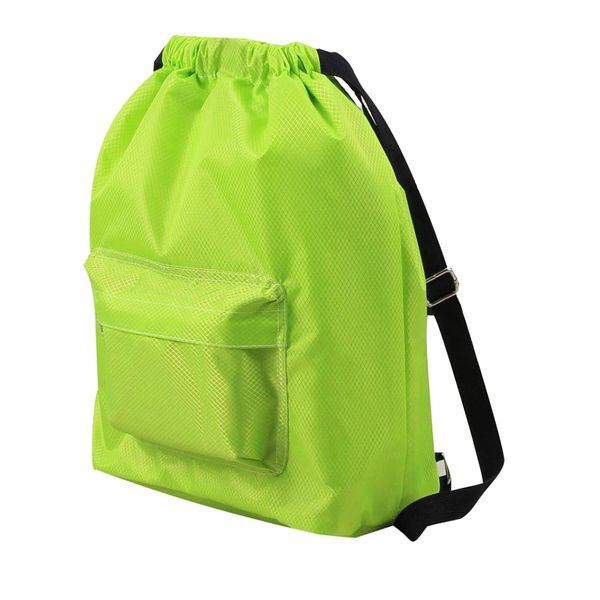 Wet &amp; Dry Separation Drawstring Shoulder Bag - Grey