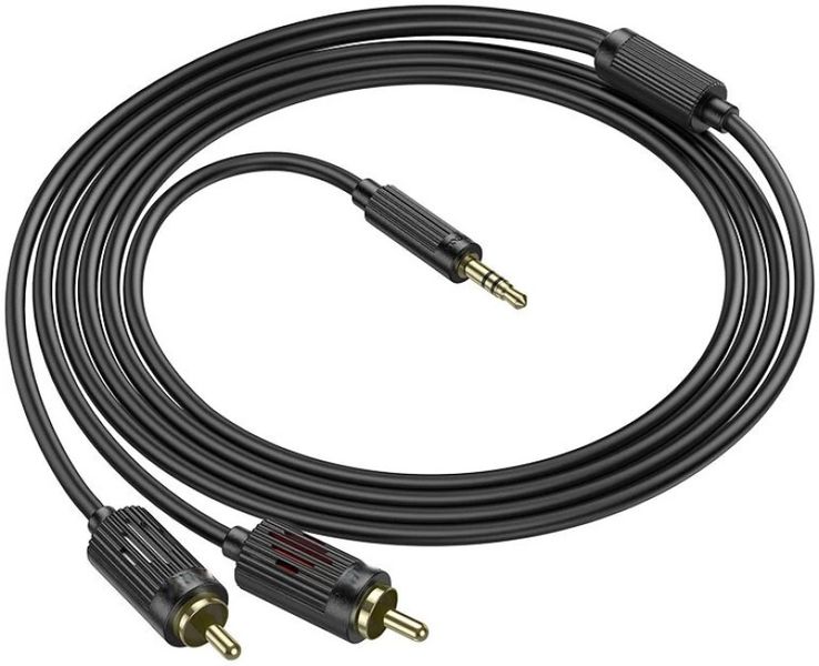 3.5mm Jack To Dual RCA Cable 1.5m Gold-Plated Stereo Audio Cord For Phone