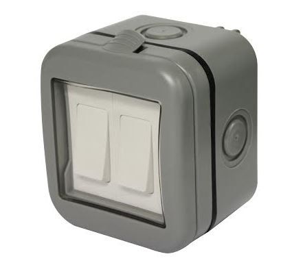 Masterplug - IP55 Double Switch