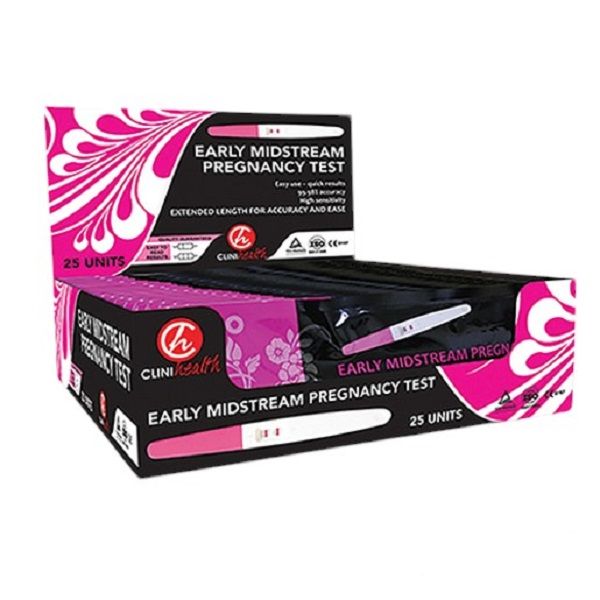 Clinihealth - Early Midstream Pregnancy Test Box of 25