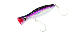 Rattler Fishing Popper Lure 8cm 15g Colour Purple Tiger