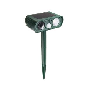 Ultrasonic Cat Deterrent Solar Animal Deterrent Device with Motion Sensor